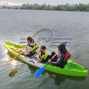 <span class=keywords><strong>Mini</strong></span> 3,9 M <span class=keywords><strong>Kayak</strong></span> Pesca Mar Barco pequeño Sentarse en la parte superior 2 + 1 Persona Botes de remos rotomoldeados de polietileno - Product Image 1