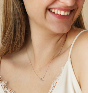 Jietao Cá Nhân Eternity Vòng Cổ Rỗng Thông Tư Quyến Rũ Tên Ngày Khắc Có Ý Nghĩa Đơn Giản Vòng Cổ Cho Phụ Nữ - Product Image 6