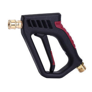 Pistolet à eau noire de nettoyage automatique à haute pression 1/4 déclencheur de joint de prise rapide pistolet de pulvérisation court 4000PSI Karchers <span class=keywords><strong>mousse</strong></span> de neige - Product Image 3