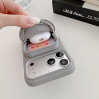 Nouveautés : Coque en silicone liquide avec porte-monnaie et porte-cartes, attraction magnétique puissante N52, antichoc, design de luxe