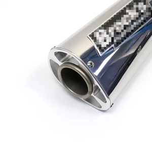 <span class=keywords><strong>Silencieux</strong></span> d'échappement universel en acier inoxydable pour moto <span class=keywords><strong>Cafe</strong></span> <span class=keywords><strong>Racer</strong></span> pour HP2 Racing Nouveau <span class=keywords><strong>silencieux</strong></span> Escape Brocks Tout-terrain/Dual Sport - Product Image 5