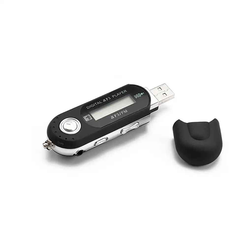 Mini lecteur de musique MP3 portable, avec écran LCD numérique, supporte carte TF de 32 go et Radio FM, Microphone, noir et rouge