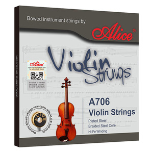 Set <span class=keywords><strong>di</strong></span> Corde Professionali Originali Alice A706 per <span class=keywords><strong>Violino</strong></span> - Product Image 1