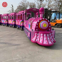 Train électrique sans rails pour parc d'attractions, train touristique, train de divertissement familial à vendre