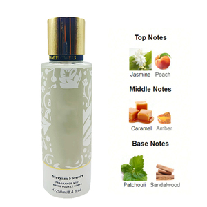 Spray Corporel <span class=keywords><strong>Arabe</strong></span> de Haute Qualité 250 ml, <span class=keywords><strong>Parfum</strong></span> Floral Longue Durée pour Femme, Vente en Gros - Product Image 2