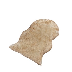 Alfombra de piel sintética blanca irregular, de color sólido, con forma novedosa, acolchada, para sala de estar, dormitorio, estudio, uso doméstico. - Product Image 5