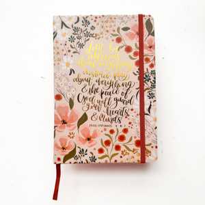 สมุดบันทึก LABON Aesthetic Wildflower Scripture ปกแข็ง หนังสืออ่านพระคัมภีร์รายวัน ขนาด A5 ปั๊มฟอยล์ทอง สมุดบันทึกความทรงจำ ของขวัญคริสเตียน - Product Image 6