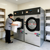 Sécheuse électrique commerciale en acier inoxydable de 12 kg, 15 kg, 25 kg pour blanchisserie, équipement de blanchisserie industriel, haute efficacité