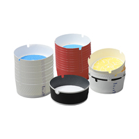 Cendrier jetable en mousse écologique et biodégradable, 25 pièces/boîte, en papier gel coloré