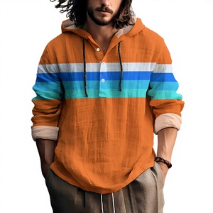 Nouvelle Chemise Décontractée pour Homme 100% Coton Tricoté à Manches Longues Col Montant en Popeline ODM Anti-Plis Respirante Écologique Séchage Rapide Été - Product Image 3