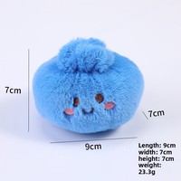 Porte-clés en peluche Kawaii 2026 tendance, en forme de boulette vapeur, jouet sensoriel anti-stress à remontée lente, doux, pour soulager le stress