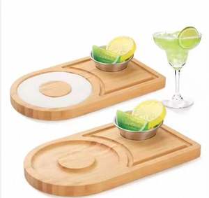 Bandeja de café de desayuno de bambú ecológica moderna, plato de bambú sostenible de diseño pulido clásico para acampar al por mayor - Product Image 6