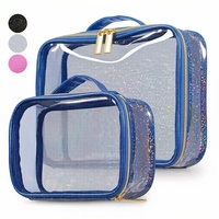 Pochette Mini Mahjong Scintillante en PVC Résistant à l'Eau, Trousse de Toilette Zippée pour Jeu de Piscine, Salle de Sport, Fête Estivale