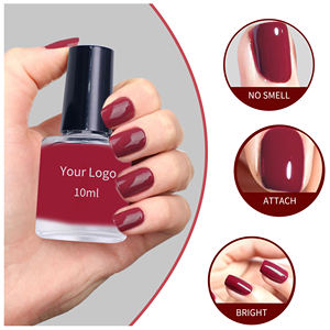 10ml melocotón rosa fresa marrón rojo y negro <span class=keywords><strong>Henna</strong></span> esmalte de uñas maquillaje resistente al agua de Nature Plant certificado Halal - Product Image 3