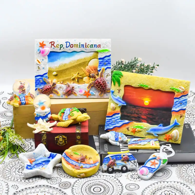 Benutzer definierte Sea Life Resin Foto/Bilderrahmen Tourist Souvenir Geschenke