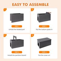 Accessoires pour chiens 2024 Assemblage facile Caché Smart Cat Litière Enceinte Meubles