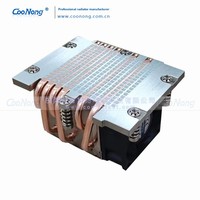 Coonong 6 caloduc refroidisseur de processeur prend en charge Sp5/Amd + multi-plate-forme 2U serveur boule de cuivre boîtier d'ordinateur ventilateur radiateur refroidissement
