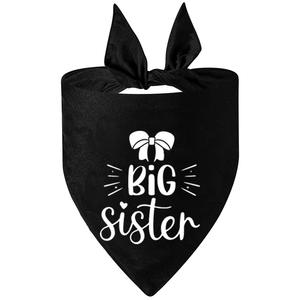 Tanpopo promocionado a Big Brother Bandana Dog Bufanda Baberos <span class=keywords><strong>Funny</strong></span> Big Sister Print Accesorios para mascotas Custom Dog <span class=keywords><strong>Bandanas</strong></span> al por mayor - Product Image 4
