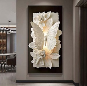 Peintures murales décoratives de luxe modernes, peintures en porcelaine de cristal pour la décoration de la maison - Product Image 1