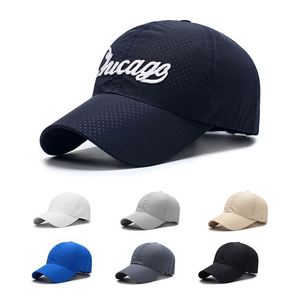 Gorra de béisbol de malla personalizada para hombre, gorra de poliéster para verano, protección solar para exteriores, transpirable, gorra de pesca con visera de pico de pato - Product Image 1
