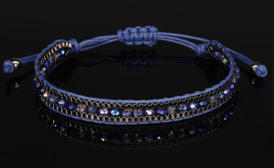 Bracelet bohème fait main en perles de pierre naturelle et de verre, bijoux tressés en cordon pour <span class=keywords><strong>femme</strong></span>, artisanat DIY, macramé réglable - Product Image 6