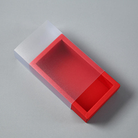 Boîte d'emballage tiroir en papier kraft écologique avec manchon givré, gaufrage personnalisé pour étui de téléphone, parfum, vêtements, emballage cadeau, logo