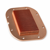 Plaque de refroidissement liquide personnalisée en aluminium avec tube en cuivre à emboîtement par compression, OEM ODM pour IGBT, batterie EV, onduleur laser