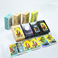 Fabrication de cartes de tarot pour débutants, jeu de divination, 78 cartes de tarot, design en différentes langues, jeu de tarot avec guide