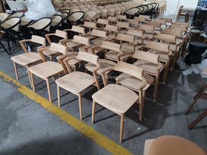 Midden Eeuw Moderne Luxe Indoor Dinning Stoel Bentwood Franse Stijl Houten Eetkamer Fauteuils Voor Restaurant - Product Image 5