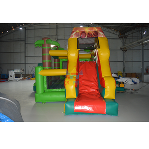 Castello Gonfiabile Commerciale in PVC a Tema Parco Dinosauri, Scivolo Gonfiabile Combinato 6x4m, Facile da Montare, per Divertimento all'Aperto - Product Image 5