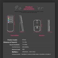 Localizador Inalámbrico ABS Más Vendido para Llaves, Auriculares y Pequeños Dispositivos Electrónicos, Localizador de Objetos con un Solo Clic, Localizador de Objetos Perdidos en el Hogar, 210 mAh