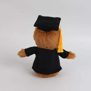 Adorable Peluche de Búho de la Serie Profesionales Amigos, Diseño Propio, Súper Suave, Juguete de Peluche de Búho Naranja, Regalos para Niños Graduados, Relleno de PP - Product Image 4