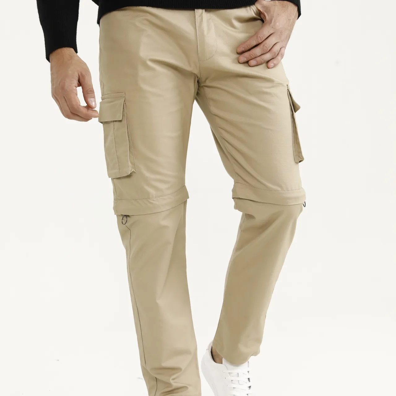 Pantalon cargo kaki pour hommes, nouvelle vente en gros, poche sur les jambes et les cuisses, pantalon de travail vert armée