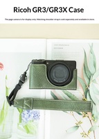 Étui de protection en cuir exquis et rétro compatible OEM Ricoh GR3/GR4/GR3X et sac de base portable