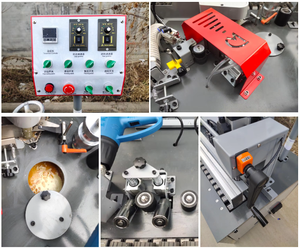 Mini xách tay hoàn toàn tự động xiên đường thẳng cạnh bander Máy chế biến Gỗ PVC 45 độ trước phay cạnh dải - Product Image 5