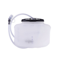 Conteneur d'eau pliable de qualité alimentaire 1,5 L, sac de stockage d'eau pliable en TPU avec robinet pour le camping, la randonnée et les situations d'urgence