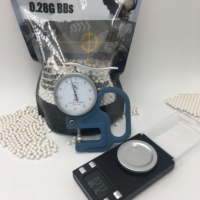 Billes de plastique ABS de précision 0,28 g pour jeux de tir, en sachet