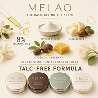 Großhandel Festes Parfüm Kompakt-Set 4-teilig Vanille Amber Sandelholz Tuberose Orangenblüte Talkumfrei Taschenformat Parfüm-Balsam