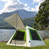 Tente gonflable en tissu Oxford imperméable, installation automatique, une chambre, 195x195x140 cm, abri familial pour le camping quatre saisons