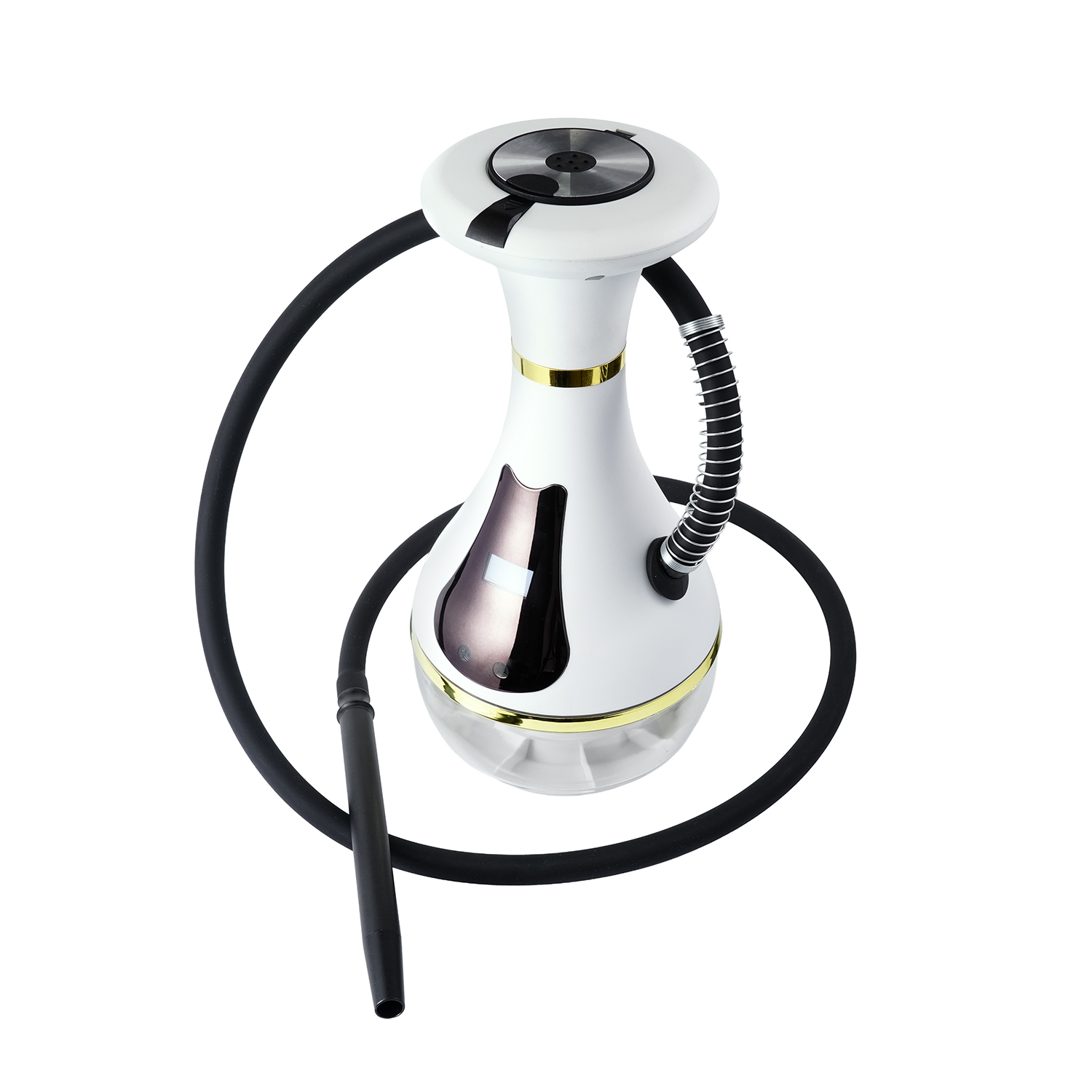 Blanc avec anneau doré