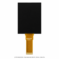 2.0" IPS TFT LCD 240x320 QVGA MCU RGB Antarmuka SPI ST7789 350 Nits Layar Hitam Normal untuk Sistem Tertanam