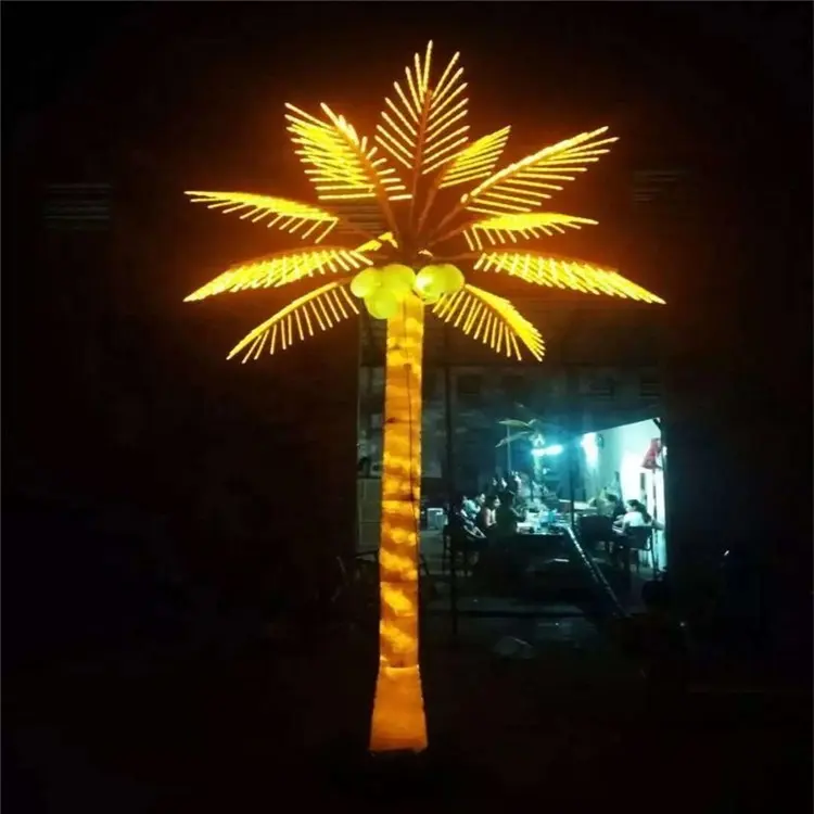 Großhandel Leucht reklamen hochwertige Umgebung im Freien LED Baum Licht App führte Weihnachts baum Streifen Licht Kokospalme