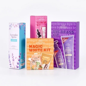 กล่องกระดาษพิมพ์ลายนูนสำหรับบรรจุภัณฑ์ผลิตภัณฑ์ดูแลผิว แชมพู เครื่องสำอาง ครีมบำรุงผิว น้ำมันหอมระเหย กล่องกระดาษพับได้ - Product Image 2