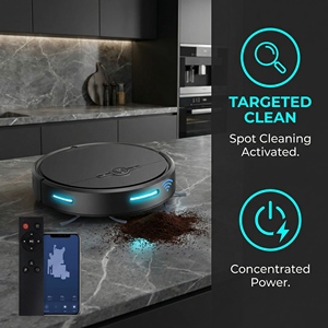 Robot aspirateur et serpillière intelligent 1000Pa pour nettoyage humide et sec à domicile - Product Image 6