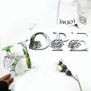 Nuovo Design lettere di alfabeto <span class=keywords><strong>con</strong></span> specchi acrilici rosa 3d adesivo da parete Art <span class=keywords><strong>adesivi</strong></span> acrilici <span class=keywords><strong>per</strong></span> la decorazione della scuola di casa - Product Image 5