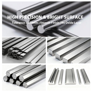 Ditarik dingin S45C batang heksagonal permukaan cerah batang baja untuk sekrup baut dan bagian logam baja karbon <span class=keywords><strong>Bar</strong></span> segi enam - Product Image 2