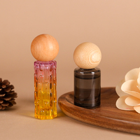 Flacon de luxe vide en verre de 10 ml pour sérum capillaire, déodorant, ou huile de parfum, avec bille roll-on