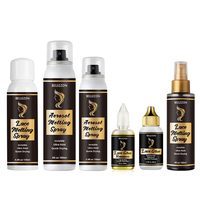 Bellezon Kit Perruque : Spray Fixateur, Adhésif pour Perruque en Dentelle, Dissolvant de Colle Capillaire, Gel Tresses, Cire Coiffante pour Perruques Lisses