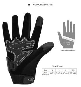 قفازات سباق الدراجات النارية, قفازات صليب لقيادة الدراجات والموتوسيكلات مانعة للانزلاق ومزودة بحماية كاملة - Product Image 6