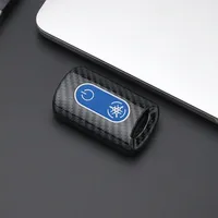 2024 nouveau couvercle de clé en fibre de carbone de style avec clé de moteur en silicone pour YAMAHA NVX155/AEROX155/QBIX125/XMAX300